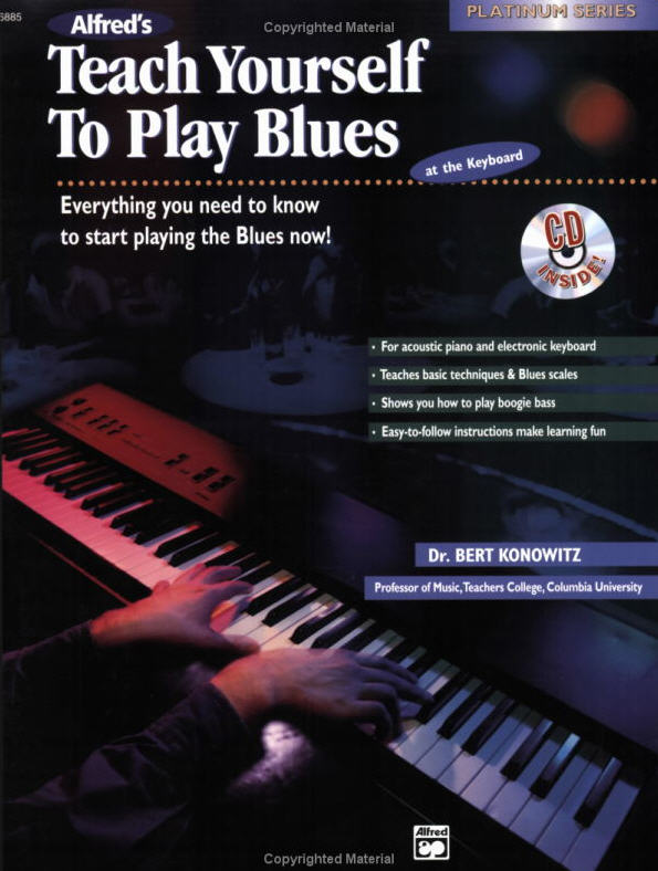 Teach Yourself to Play Blues at the Keyboard will have you playing the authentic sounds of the blues right from the beginning. It can be used with acoustic piano or electronic keyboard and teaches basic techniques and blues scales.  FORMAT: Book &amp; CD