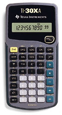 TI-30Xa Scientific/Fraction Calculator