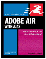 AIR (Adobe Integrated Runtime) is Adobe?s open source technology that lets Web developers and programmers create Rich Internet Applications that run outside of any Web browser. This Visual QuickPro Guide teaches everything you need to know to begin creating applications that combine the rich experience of a traditional desktop application with the power and reach of the Internet. The book uses a visual, step by step approach and covers all the fundamental AIR concepts, without the fluff, confusing segues, and technical jargon that bog down so many other computer books. Author Larry Ullman has a well earned reputation for writing books that are accessible, easy to follow, and, above all, useful. This book focuses solely on developing AIR app