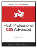 Adobe Flash Professional CS5 is the leading software for Web designers creating dynamic Web sites. Adobe Flash Professional CS5 Advanced for Windows and Macintosh: Visual QuickPro Guide offers the most efficient way for smart, creative, busy professionals to learn advanced Flash features. Taking the highly accessible instructional format of the popular Visual QuickStart Guides to a more advanced level, this handy guide combines a visual approach with straightforward, step by step instructions and screenshots and concise explanations. It emphasizes methodology and problem solving with five primary sections: animation, ActionScript, navigation, dynamic graphics and sound, and control of information, and teaches all the new features of Flash C