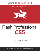 Flash Professional CS5 is such a powerful program that it can seem overwhelming to new or occasional users. With Flash Professional CS5 Visual QuickStart Guide, readers get a solid grounding in the fundamentals of the most recent version of the software. Highlights include working with new style text in the text layout framework (practically a mini page layout program inside Flash), working with the new Color panel and other updated interface features, a look at the deco tool's expanded pattern set, plus creating ActionScript using Flash's improved automatic code completion features and code snippets.