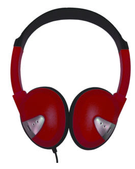 Lightweight On-Ear Headphones (Red)
