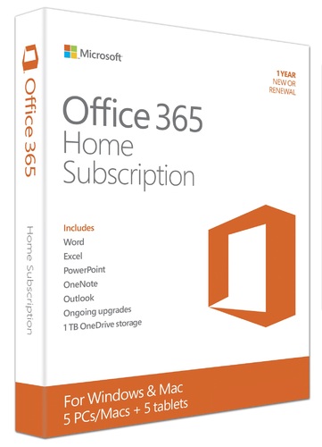 Office 365 Home Premium 1 Year Subscription - 5 PC and 5 Mobile Device (Electronic Software Delivery)