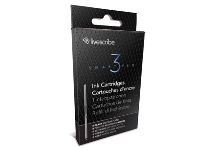 Livescribe 3 Smartpen Ink Refill Medium 8 Pack (Black)