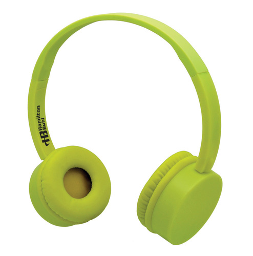 Yellow KidzPhonze Headset with In-Line Microphone (Yellow)