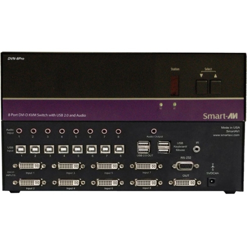 8X1 DVI-D USB20/11 STEREO AUDIO