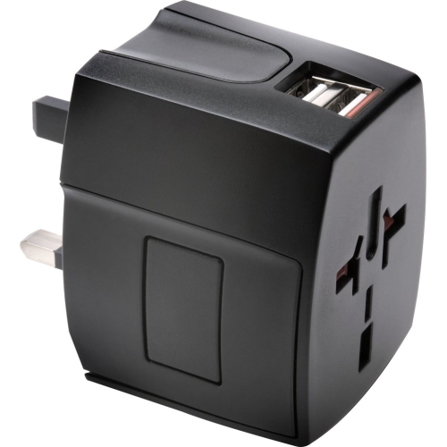 TRAVEL PLUG ADAPTER W DUAL USB