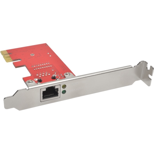 The high performance PCE 1G 01 1 Port Gigabit Ethernet PCI Express Card adds a 10/100/1000 Mbps network card and RJ45 Ethernet port to your computer or server. By adding the PCE 1G 01 to a computer with either no networking capabilities or 10/100 Ethernet, you can upgrade to Gigabit Ethernet capability without having to buy a new computer. It supports 10/100/1000 Mbps data rate auto negotiation.Perfect for home or office, the PCE 1G 01 lets you connect to your high speed LAN at Gigabit speeds up to 1000 Mbps. It easily installs inside your computer in just a few minutes. The standard bracket's one lane (x1) interface is compatible with x4, x8 and x16 PCIe slots. Allow the appropriate drivers to automatically install on your hard drive (a driver CD is included if they don't), and connect a Cat5e/6 patch cable between the card's RJ45 slot and your network. An LED indicates successful connection and network activity.The PCE 1G 01 is backward compatible with 10/100 Mbps networks and compl