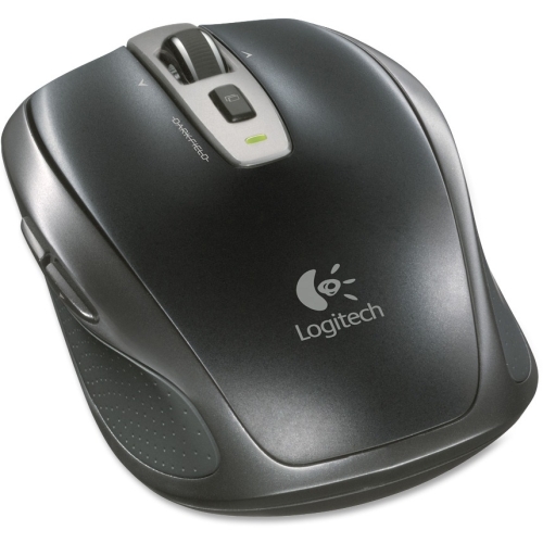 Logitech Anywhere Laser Wireless Mouse - Laser - Wireless - Radio Frequency - Black - USB - Scroll Wheel - 5 Button(s)