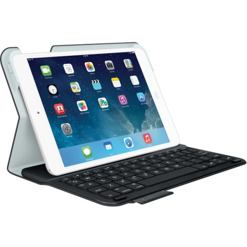 Logitech Ultrathin Keyboard/Cover Case (Folio) for iPad mini with Retina Display, iPad mini - Mars Red - 8.5&quot; Height x 0.8&quot; Width x 6.3&quot; Depth