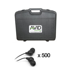 AE-215 In-Ear Earbuds Classroom Pack & Case (500 Count)