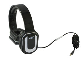 AE-66 Stereo Headphone, Inline MIC, Volume Control, White