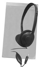 AE-711 On-Ear Headphones Classroom Pack & Case, with Volume Control (Qty 24)