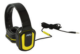 E-66 Stereo Headphone, Inline MIC, Volume Control, Yellow