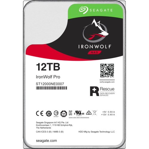 12TB IRONWOLF PRO SATA 256MB