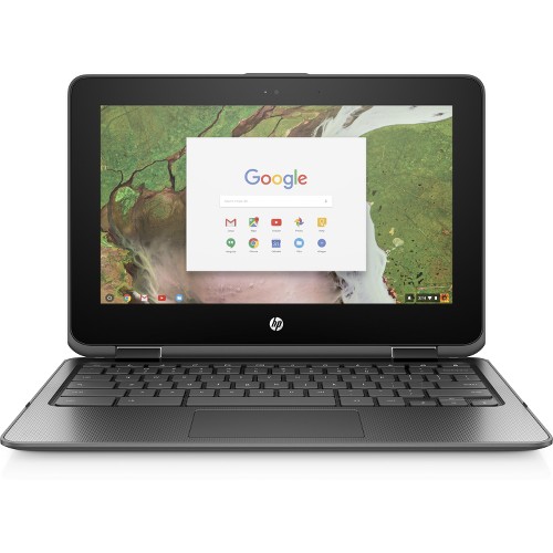 HP 11-ae010nr 11.6" Touchscreen LCD - Intel Celeron N3350 Dual-core (2 Core) 1.10 GHz - 4 GB DDR4 SDRAM - 16 GB Flash Memory - 1366 x 768 - In-plane Switching (IPS) Technology