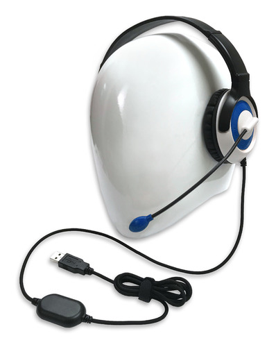 AE-55 On-Ear Headset with Microphone (USB - Blue)(Exclusive Pre-Sale)