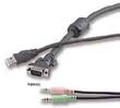 Belkin 10FT OmniView KVM Cables for SOHO Series with Audio USB - Gray