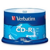 Verbatim 52x CD-R Media 50 Pack