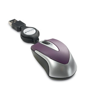Optical Mini Travel Mouse (Purple)