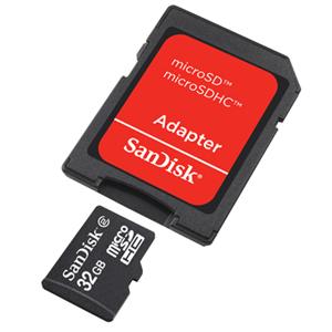 32GB MicroSD Memory Card with Adapter
