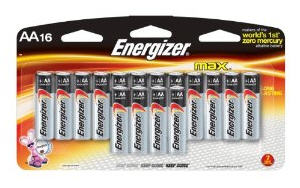Energizer Max AA Alkaline Batteries (16 Pack)