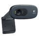 Logitech C270 Webcam - Black - USB 2.0 - 1 Pack(s) - 3 Megapixel Interpolated - 1280 x 720 Video - Widescreen - Microphone 