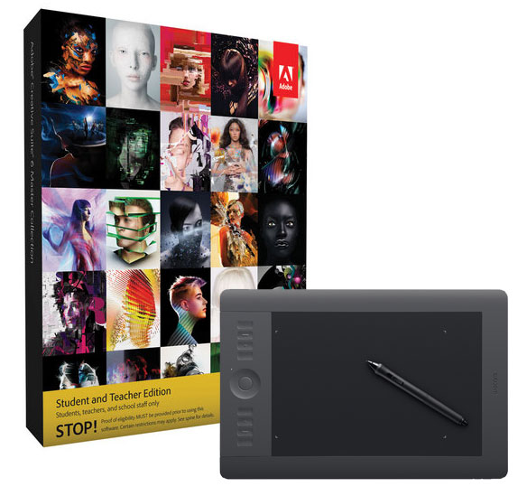 Creative Suite 6 Master Collection Student and Teacher Edition with Intuos5 Medium USB Tablet for Mac