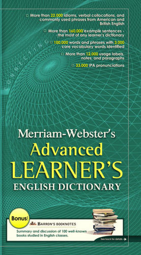 Merriam Webster's Advanced Learner's Dictionary (Electronic Software Delivery)