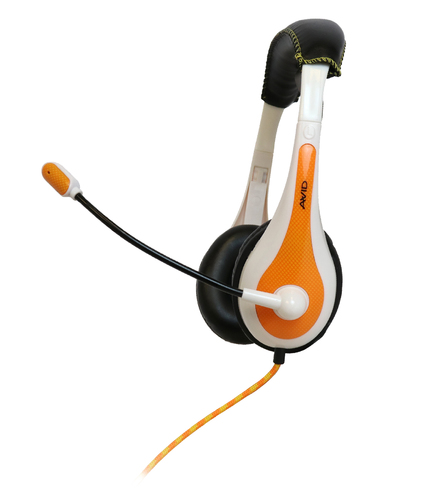 AE-36 On-Ear Headset with Microphone (Orange)