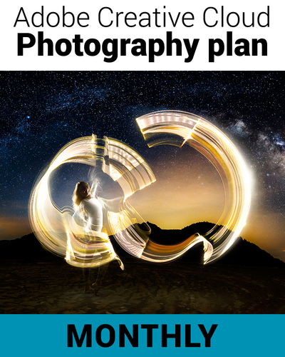 Creative Cloud Photography Plan (Includes Photoshop CC and Lightroom CC - One Year Subscription - Monthly Price)