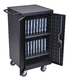 Luxor Black 18 Laptop Computer Charging Cart 