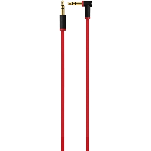 Apple Mini-phone Audio Cable - Mini-phone for Audio Device, iPod, iPhone, Headphone - 4.27 ft - 1 x Mini-phone Male Audio - 1 x Mini-phone Male Audio - Gold Plated - Red