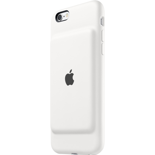 Apple iPhone 6s Smart Battery Case - Charcoal Gray - iPhone 6, iPhone 6S - White - Silky - Silicone, Elastomer