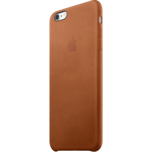 Apple iPhone 6s Plus Leather Case - Saddle Brown - iPhone 6S Plus, iPhone 6 Plus - Saddle Brown - Leather, MicroFiber