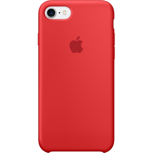 Apple iPhone 7 Silicone Case - (Product) Red - iPhone 7 - Red - Silky - Silicone, MicroFiber