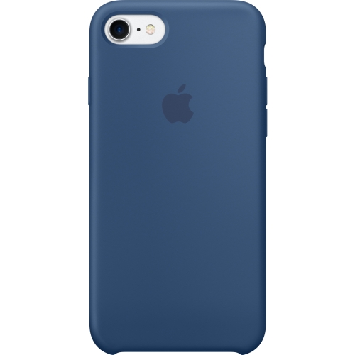 Apple iPhone 7 Silicone Case - Ocean Blue - iPhone 7 - Ocean Blue - Silky - Silicone, MicroFiber