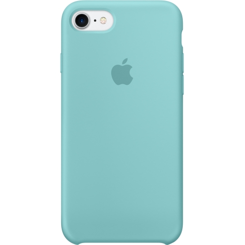 Apple iPhone 7 Silicone Case - Sea Blue - iPhone 7 - Sea Blue - Silky - Silicone, MicroFiber