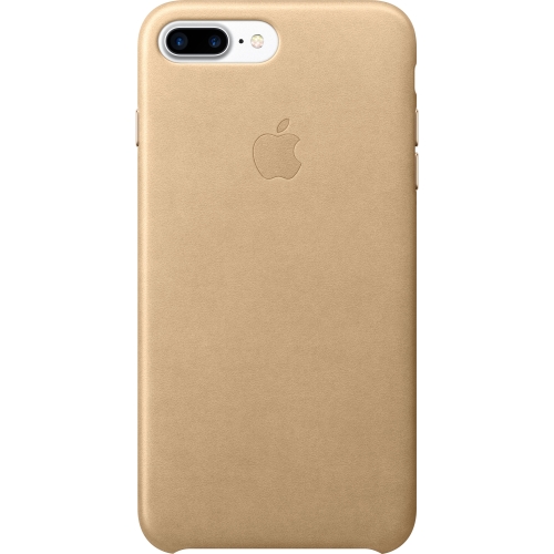 Apple iPhone 7 Plus Leather Case - Tan - iPhone 7 Plus - Tan - Leather, MicroFiber