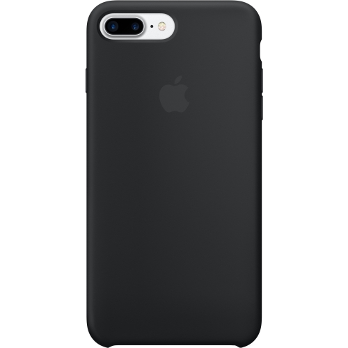 Apple iPhone 7 Plus Silicone Case - Black - iPhone 7 Plus - Black - Silky - Silicone, MicroFiber