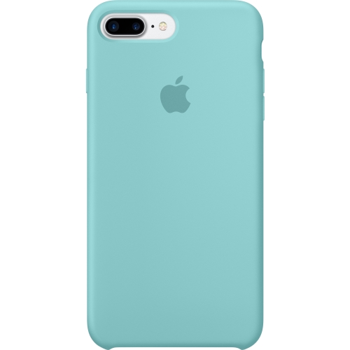 Apple iPhone 7 Plus Silicone Case - Sea Blue - iPhone 7 Plus - Sea Blue - Silky - Silicone, MicroFiber
