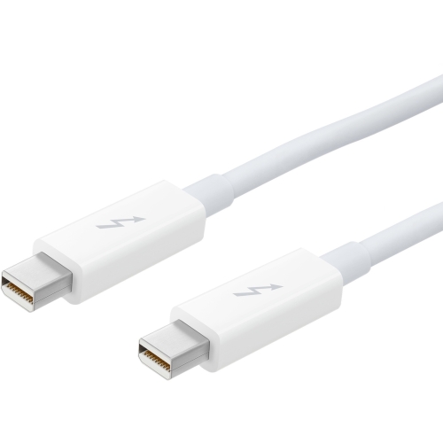 Apple Thunderbolt Cable (0.5 m) - White - Thunderbolt for iMac, MacBook Pro, MacBook Air - 2.50 GB/s - 1.64 ft - 1 x Mini DisplayPort Male Thunderbolt - 1 x Mini DisplayPort Male Thunderbolt - White