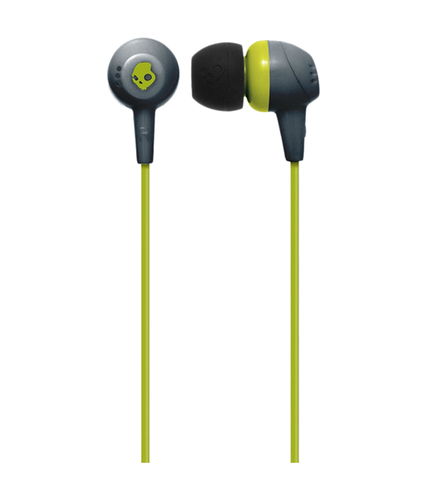 Skullcandy Jib Gray/Hot Lime | In Ear Headphones