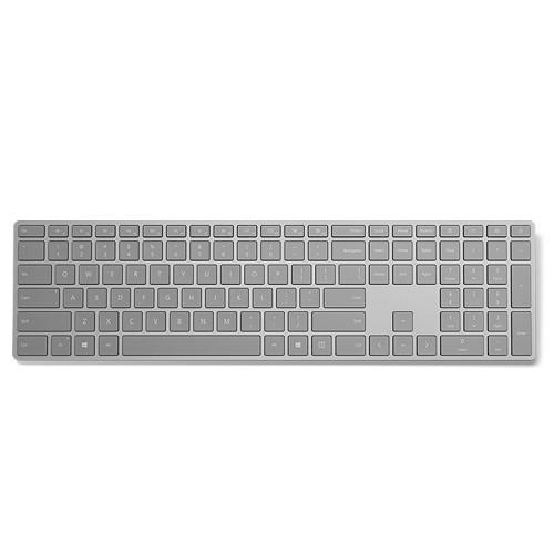 Microsoft Surface Keyboard - Wireless Connectivity - Bluetooth - English (US) - Compatible with Smartphone (Mac, Android, Windows, iOS) - QWERTY Keys Layout - Gray ENGLISH US