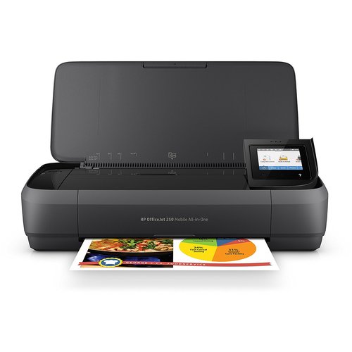 HP Officejet 250 Inkjet Multifunction Printer - Color - Plain Paper Print - Portable