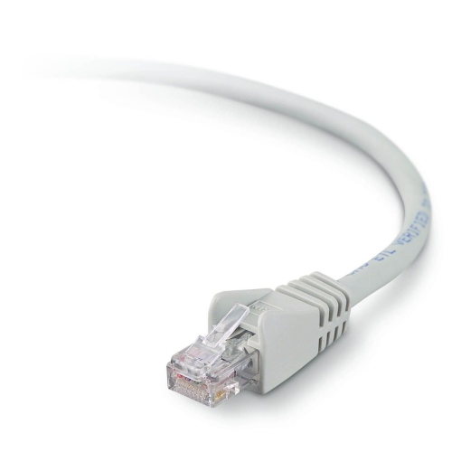 Belkin High Performance Cat. 6 UTP Network Patch Cable - RJ-45 Male - RJ-45 Male - 9.84ft - Gray