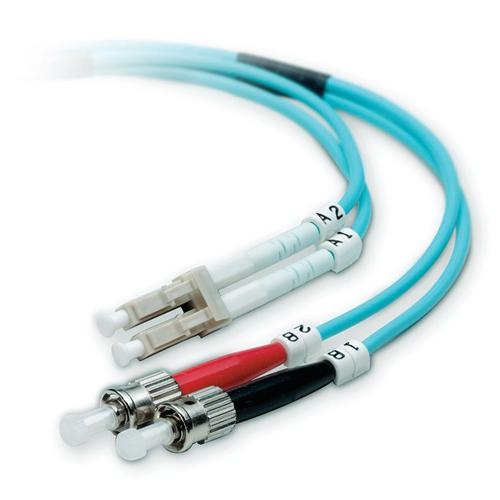 Belkin LCLC500-01M-TAA Fiber Optic Duplex Patch Cable - Fiber Optic - Patch Cable - 3.28 ft - 2 x Male Network - 2 x LC Male Network - 50/125 &amp;micro;m - Orange