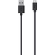 Belkin USB Data Transfer/Power Cable - USB - 6.56 ft - 1 x Type A Male USB - 1 x Type B Male Micro USB - Black 