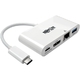 Tripp Lite USB C to HDMI Multiport Video Adapter Converter w/ USB-A Hub, USB-C PD Charging, Gigabit Ethernet Port, USB Type C to HDMI, USB Type-C 
