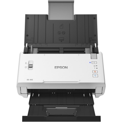 Epson DS-410 Sheetfed Scanner - 600 dpi Optical - 48-bit Color - 16-bit Grayscale - 26 ppm (Mono) - 26 ppm (Color) - Duplex Scanning - USB